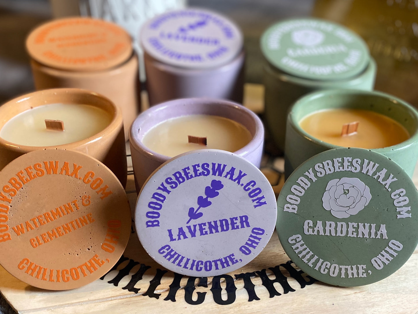 Lavender 6.5 Oz Hand Poured Beeswax Candle