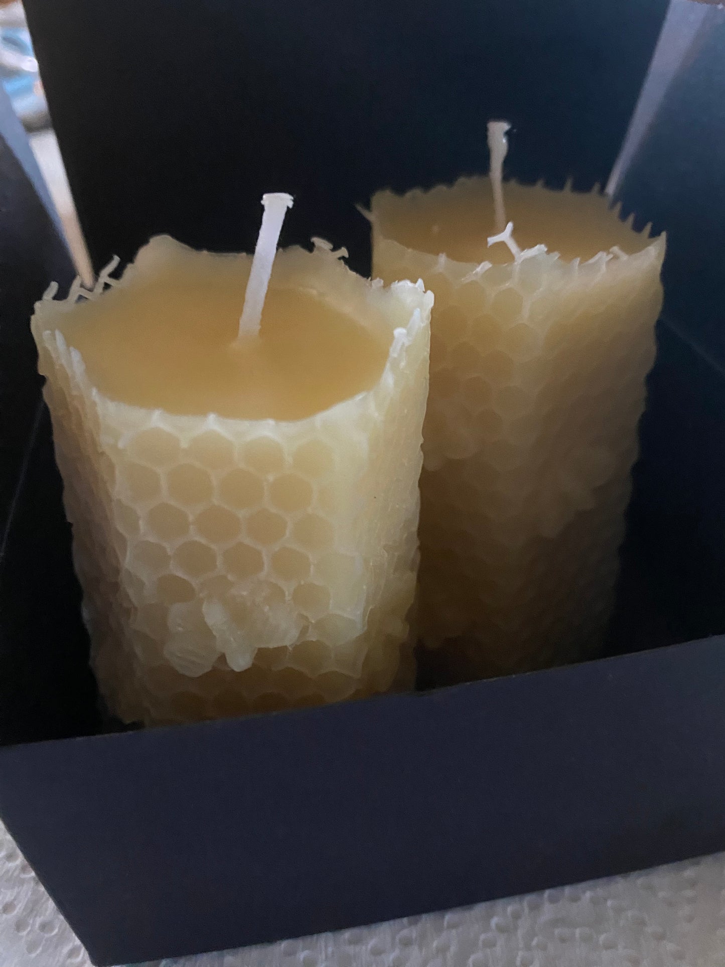 Beeswax Pillar Candle (Qty 2 x 3.5 Oz)