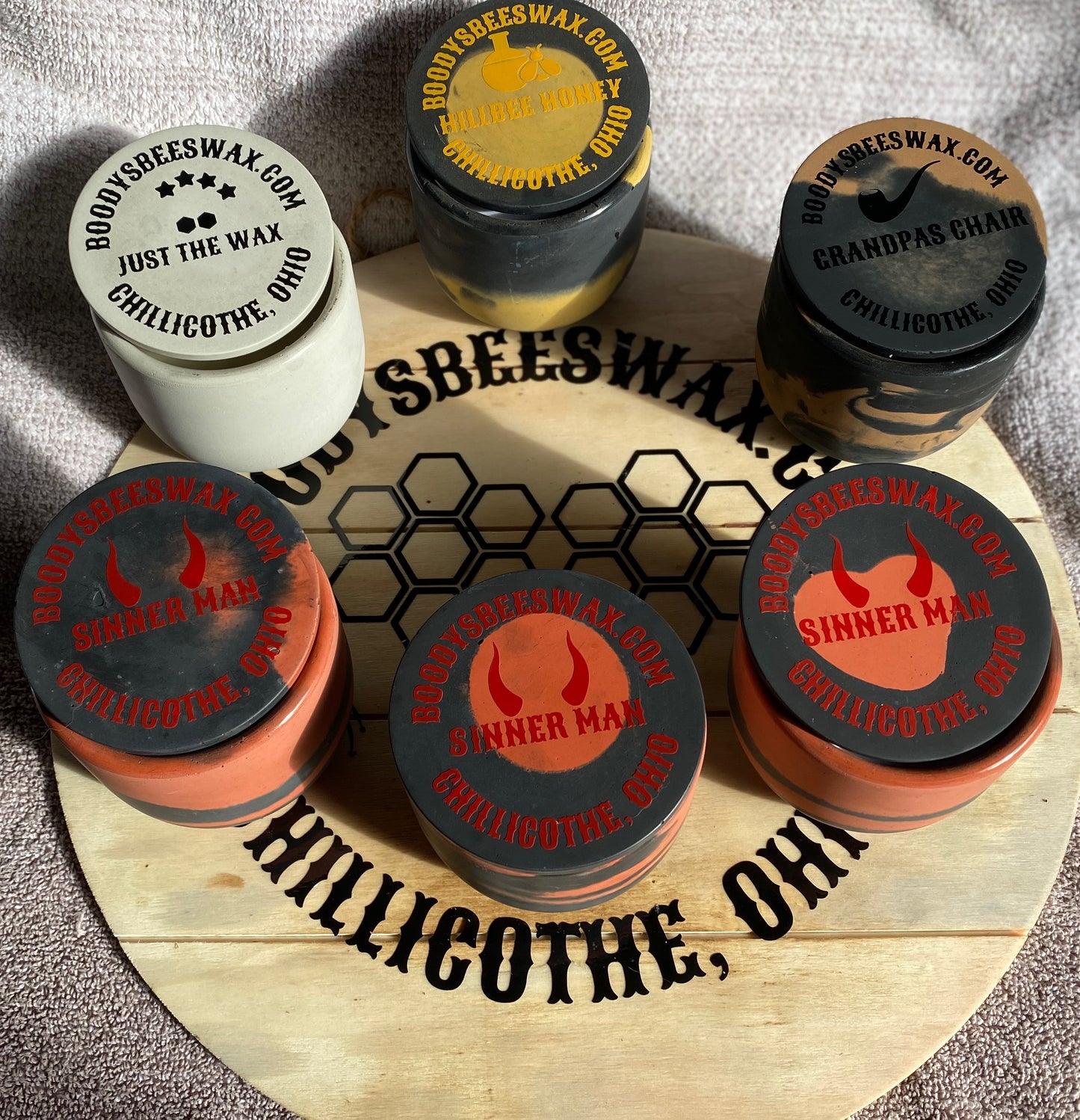 Sinner Man 6.5 Oz Hand Poured Beeswax Candle