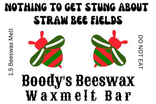 Boody Meltin' Bars - Nothing to Get Stung About - Straw Bee Fields Forever - 1.5 Oz Beeswax Melt Bar